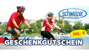 Gutschein 350 € Fahrräder Schweizer