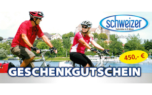 Gutschein 450 € Fahrräder Schweizer